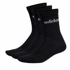 Visoke nogavice Unisex adidas Linear Crew Cushioned Socks 3 Pairs IC1301 black/white