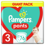 Pampers Pants hlačne plenice, Velikost 3, 6–11 kg, 76 kosov