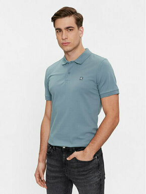 Calvin Klein Jeans Polo majica Embro Badge J30J325269 Modra Slim Fit
