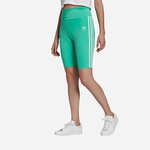 Kratke hlače adidas Originals Adicolor ženske, zelena barva - zelena. Kratke hlače iz kolekcije adidas Originals. Model izdelan iz tanke, zelo elastične pletenine.