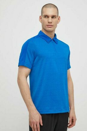 Športna polo majica Calvin Klein Performance - modra. Športna polo majica iz kolekcije Calvin Klein Performance. Model izdelan iz hitrosušečega materiala.