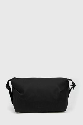 Kozmetična torbica Rains 15630 Weekend Wash Bag črna barva - črna. Velika kozmetična torbica iz kolekcije Rains. Model izdelan iz sintetičnega materiala.