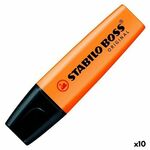 NEW Fluorescenčni Marker Stabilo Boss Oranžna 10 Kosi (10 kosov)