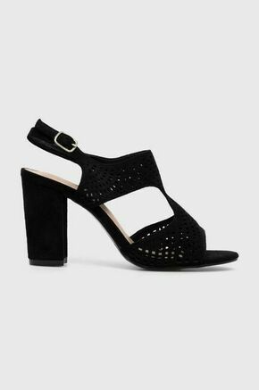 Sandali Answear Lab črna barva - črna. Sandali iz kolekcije Answear Lab. Model izdelan iz tekstilnega materiala. Model z gumijastim podplatom