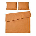 Terakota oranžna bombažna posteljnina za zakonsko posteljo Bonami Selection, 200 x 220 cm