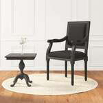 vidaXL Oblazinjen stol črn 54x59x99 cm žamet