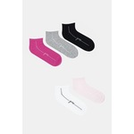 Nogavice Guess 5-pack ženske, O4YG07 KBZU0 - roza. Nogavice iz kolekcije Guess. Model izdelan iz elastičnega materiala. V kompletu je pet parov.