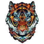 WEBHIDDENBRAND Lesena sestavljanka, barvna - Mighty Tiger