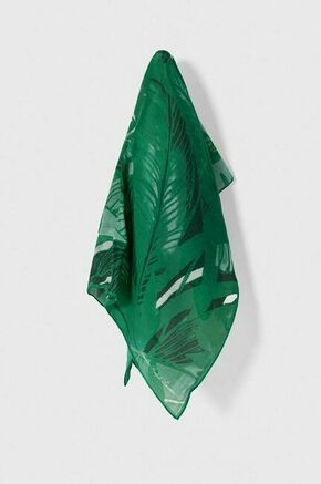 Rutica s primesjo svile Lauren Ralph Lauren zelena barva - zelena. Rutica iz kolekcije Lauren Ralph Lauren. Model izdelan iz vzorčaste tkanine. Material