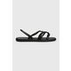 Sandali Ipanema MEU SOL SAND ženski, črna barva, 27135-AV559 - črna. Sandali iz kolekcije Ipanema. Model je izdelan iz sintetičnega materiala. Model z mehkim, oblikovanim vložkom zagotavlja udobje.