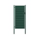 VIDAXL Vrata za ograjo PVC in jeklo 100x124 cm zelena