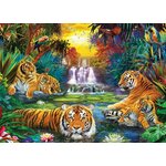 WEBHIDDENBRAND EUROGRAPHICS Tiger Paradise Puzzle XL 500 kosov