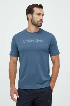 Kratka majica za vadbo Calvin Klein Performance siva barva - siva. Kratka majica za vadbo iz kolekcije Calvin Klein Performance. Model izdelan iz materiala