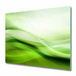 tulup.si Steklena podloga za rezanje Zeleni valovi v ozadju 2x30x52 cm