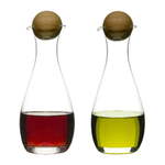 sagaform Nature steklenica za olje in kis z lesenim zapiralom - 1 k