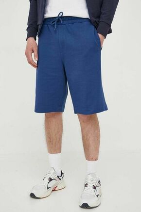 Kratke hlače Trussardi moški - modra. Kratke hlače iz kolekcije Trussardi. Model izdelan iz prožnega materiala