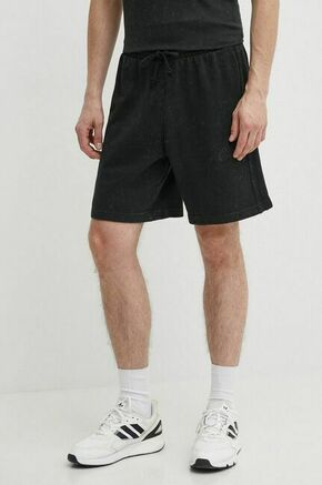 Bombažne kratke hlače adidas črna barva