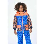Otroška smučarska jakna Marc Jacobs - modra. Otroški jakna iz kolekcije Marc Jacobs. Podložen model, izdelan iz vzorčastega materiala.