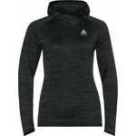 Odlo Women's Run Easy Mid Layer Hoody Black Melange XS Tekaša majica