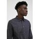 Bombažna srajca PS Paul Smith moška, črna barva - črna. Srajca iz kolekcije PS Paul Smith, izdelana iz vzorčaste tkanine. Model iz izjemno udobne, zračne tkanine.