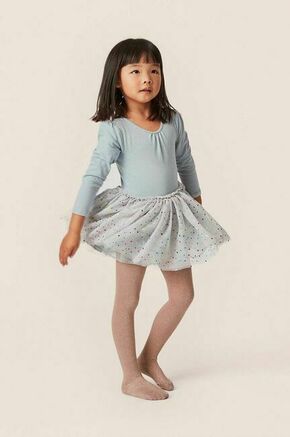 Otroška obleka Konges Sløjd siva barva - siva. Otroški obleka iz kolekcije Konges Sløjd. Nabran model
