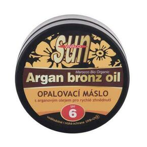 VIVACO Sun Argan Bronz Oil Suntan Butter SPF6 vodoodporno maslo za zaščito pred soncem z arganovim oljem za hitro porjavelost 200 ml