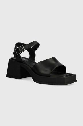 Usnjeni sandali Vagabond Shoemakers HENNIE črna barva - črna. Sandali iz kolekcije Vagabond Shoemakers. Model izdelan iz naravnega usnja. Model z mehkim