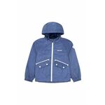 Otroška jakna Levi's LVG MESH LINED WOVEN JACKET - modra. Otroška jakna iz kolekcije Levi's. Prehoden model, izdelan iz gladkega materiala.