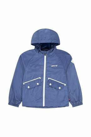 Otroška jakna Levi's LVG MESH LINED WOVEN JACKET - modra. Otroška jakna iz kolekcije Levi's. Prehoden model