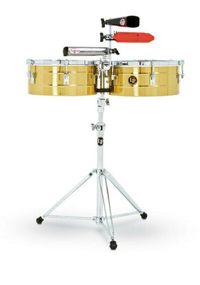 Timbale Tito Puente Solid Brass Latin Percussion - Timbale s premeroma 14" in 15" (LP257-B)