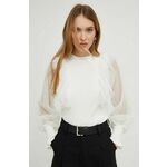 Majica Answear Lab ženska, bela barva - bela. Bluza iz kolekcije Answear Lab, izdelana iz elastične pletenine. Model iz izjemno udobne tkanine z visoko vsebnostjo viskoze.