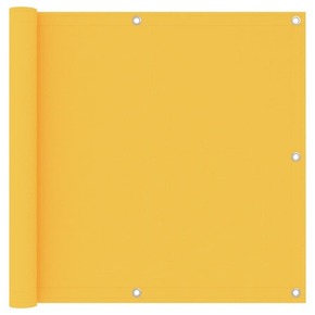 Vidaxl Balkonsko platno rumeno 90x500 cm oksford blago
