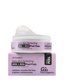 "GG's True Organics Daily Skin Perfecting AHA + BHA Peel Pads - 30 kosi"