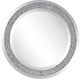 Beliani Stensko ogledalo srebrno ø70 cm ERBRAY