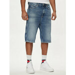 Jeans kratke hlače Tommy Jeans moške, DM0DM18789 - modra. Kratke hlače iz kolekcije Tommy Jeans. Model izdelan iz bombažne tkanine. Model iz čvrstega jeansa, ki ohranja obliko.