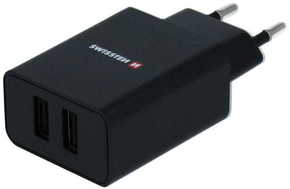 SWISSTEN Omrežni adapter Smart IC 2× USB 2