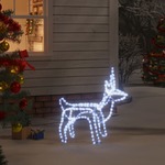 vidaXL Božična figura severni jelen hladno bel 60x30x60 cm