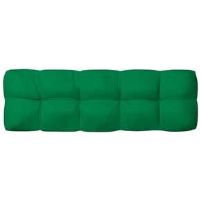 VidaXL Blazina za kavč iz palet zelena 120x40x12 cm