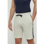 Kratke hlače lounge Emporio Armani Underwear bež barva, 111004 4R571 - bež. Kratke hlače iz kolekcije Emporio Armani Underwear. Model izdelan iz tanke, elastične pletenine. Model iz izjemno udobne tkanine z visoko vsebnostjo bombaža.