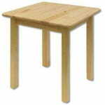 eoshop Jedilna miza ST108 S75 iz masivnega lesa (barva lesa: Gray)