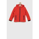 Otroška jakna CMP rdeča barva - rdeča. Otroški jakna iz kolekcije CMP. Prehoden model, izdelan iz gladkega materiala.