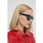 Sončna očala HUGO ženski, rdeča barva - rdeča. Sončna očala iz kolekcije HUGO. Model z enobarvnimi stekli in okvirjem iz plastike.