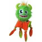 Igrača Dog Fantasy Monsters, piskajoči krzneni zeleni duh z odejo 28 cm