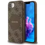 Ovitek Guess Case 4G Circle Classic Logo MagSafe for iPhone 16e brown (GUHMPSE4P4PGRSGW)