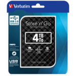 VERBATIM STORE'N'GO 4TB USB 3.0 2,5'' čRNO-SIV ZU