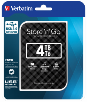 VERBATIM STORE'N'GO 4TB USB 3.0 2