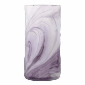 Vijolična steklena ročno izdelana vaza (višina 24