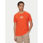 Alpha Industries Majica Basic 118533 Oranžna Regular Fit