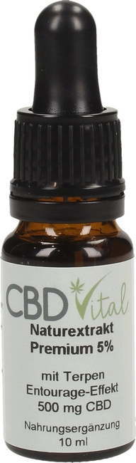 CBD-Vital Naravni ekstrakt premium 5% - 10 ml