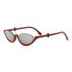 FENDI Diamonds Red Oval Sunglasses ONE SIZE (53) Rdeča/Siva